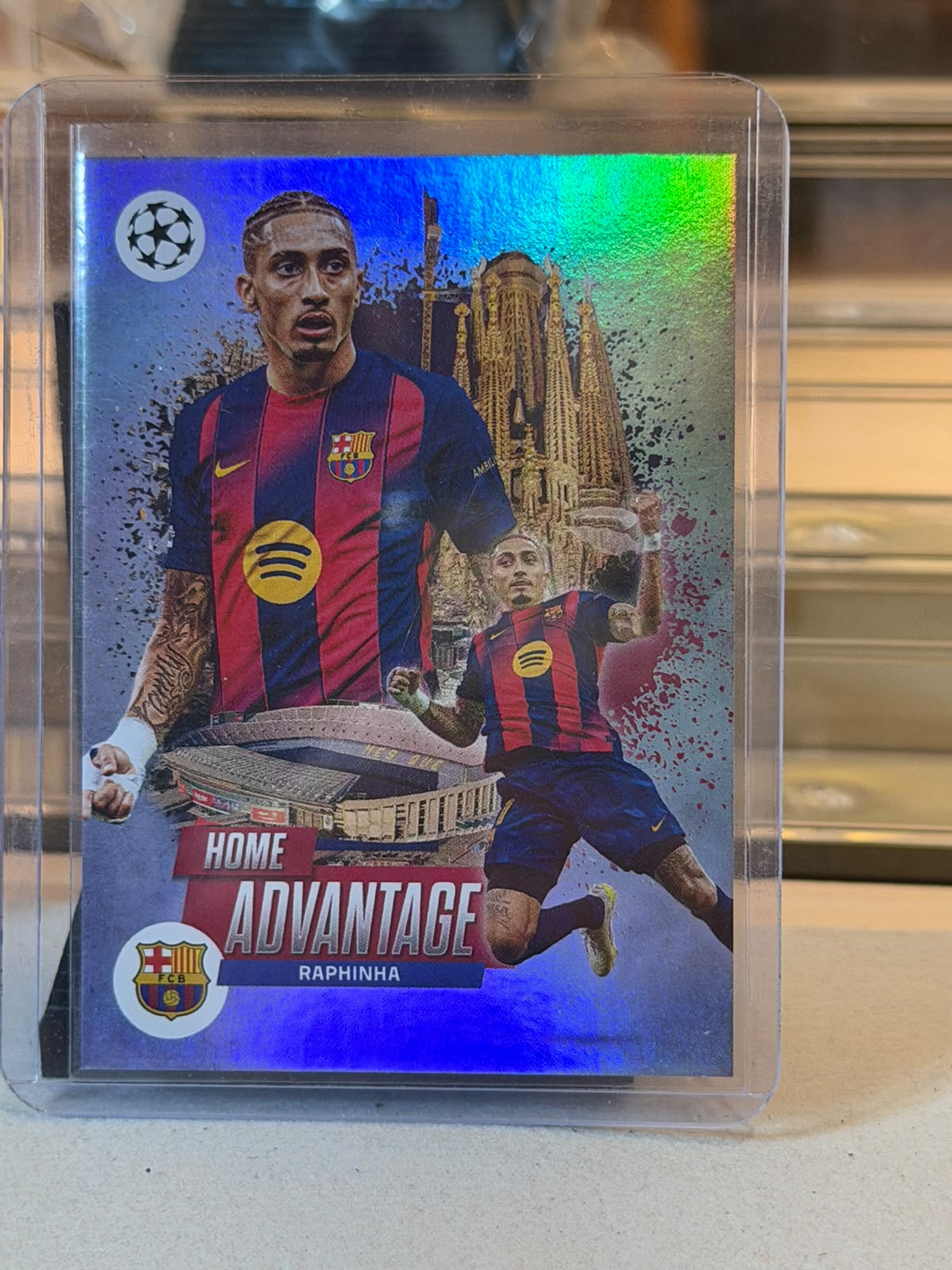 Raphinha - Barcelona - 2026 Topps UCL Home Advantage HP-2 (front)