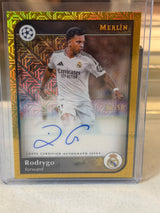 Rodrygo front - 2024/25 Topps Merlin UEFA Club Competitions Autograph 03/50