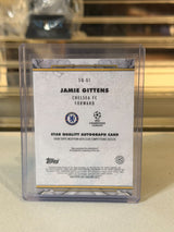 Jamie Gittens Chelsea 2025-26 Topps Inception UEFA Club Competitions Star Quality Autograph SQ-GI card back