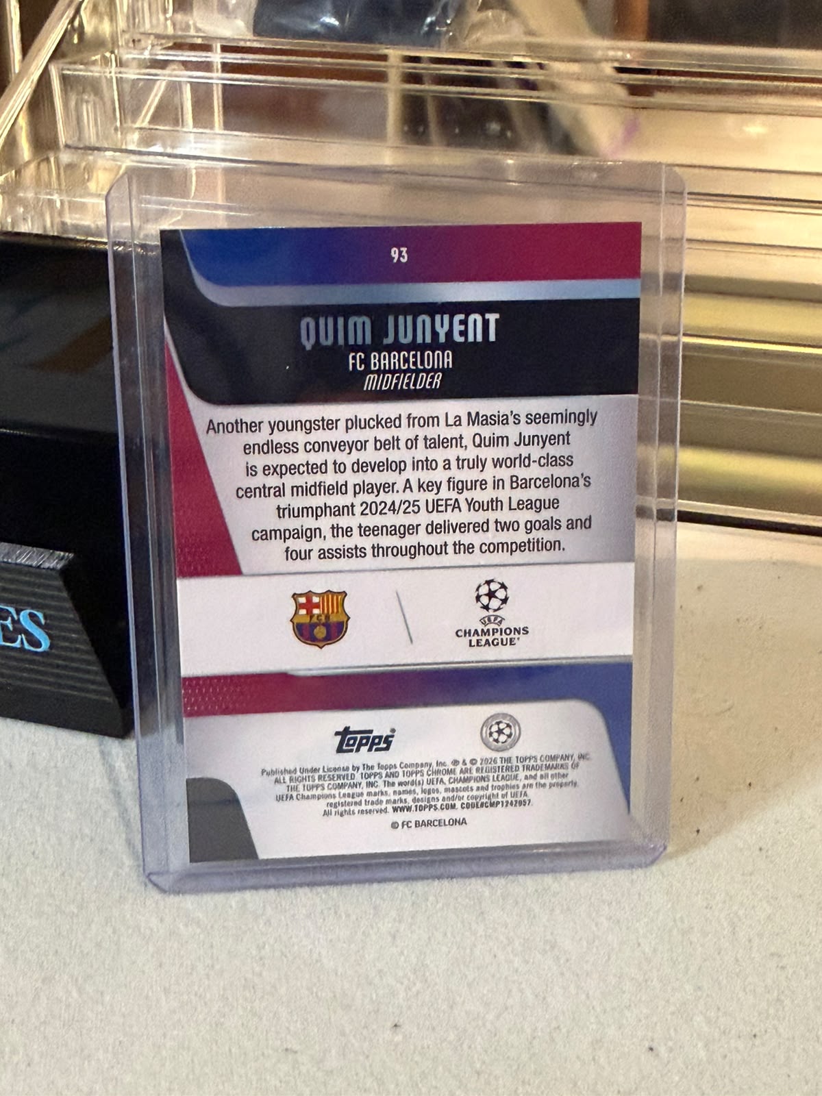 Quim Junyent Chrome Refractor back