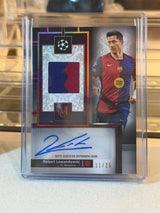 Robert Lewandowski - 2025 Topps Museum Collection UEFA Club Competitions Autograph Relic MAR-RL 11/25 - Front