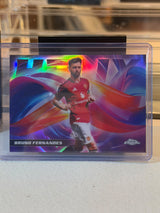 Bruno Fernandes - Manchester United - 2026 Topps Chrome Premier League Helix HX-7 (front)