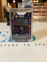 Johan Cruyff Renaissance, stained-glass design – 2025 Topps Merlin UEFA Champions League – FC Barcelona trading card, back