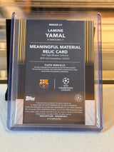 C0000641 Lamine Yamal Barcelona Topps Museum Collection UCC 24/25 Meaningful Materials Relic MMSR-LY 11/25 back