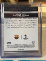 Lamine Yamal 14/50 Base card #19, numbered parallel – Topps Museum Collection UEFA Club Competitions 2024/25 – FC Barcelona t