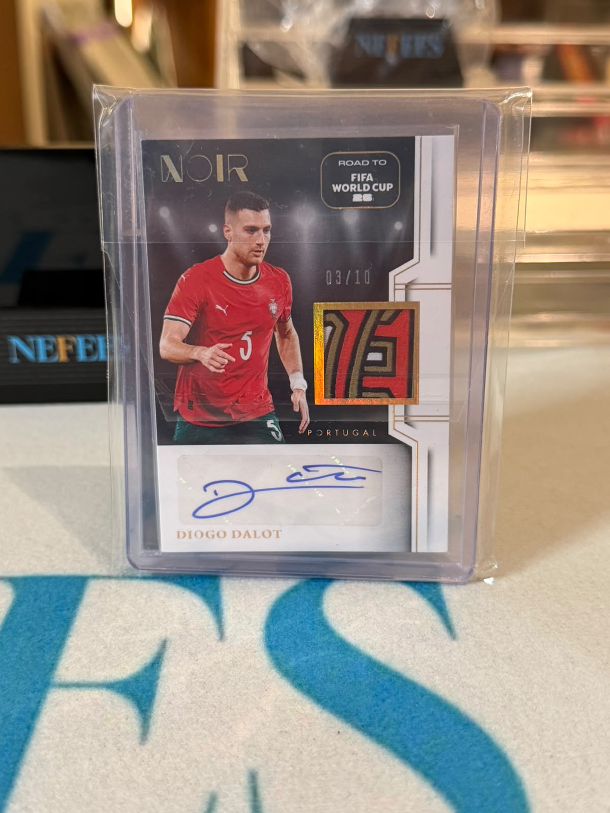 Diogo Dalot AC-DD 03/10 – Portugal trading card, front