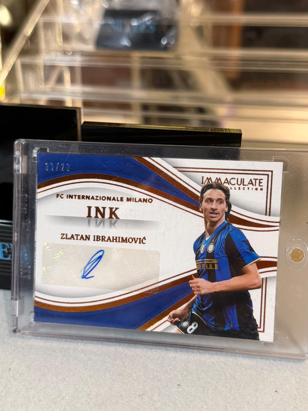 Zlatan Ibrahimovic Ink Autograph front