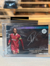 Virgil van Dijk Liverpool Silver Signings Autograph card front