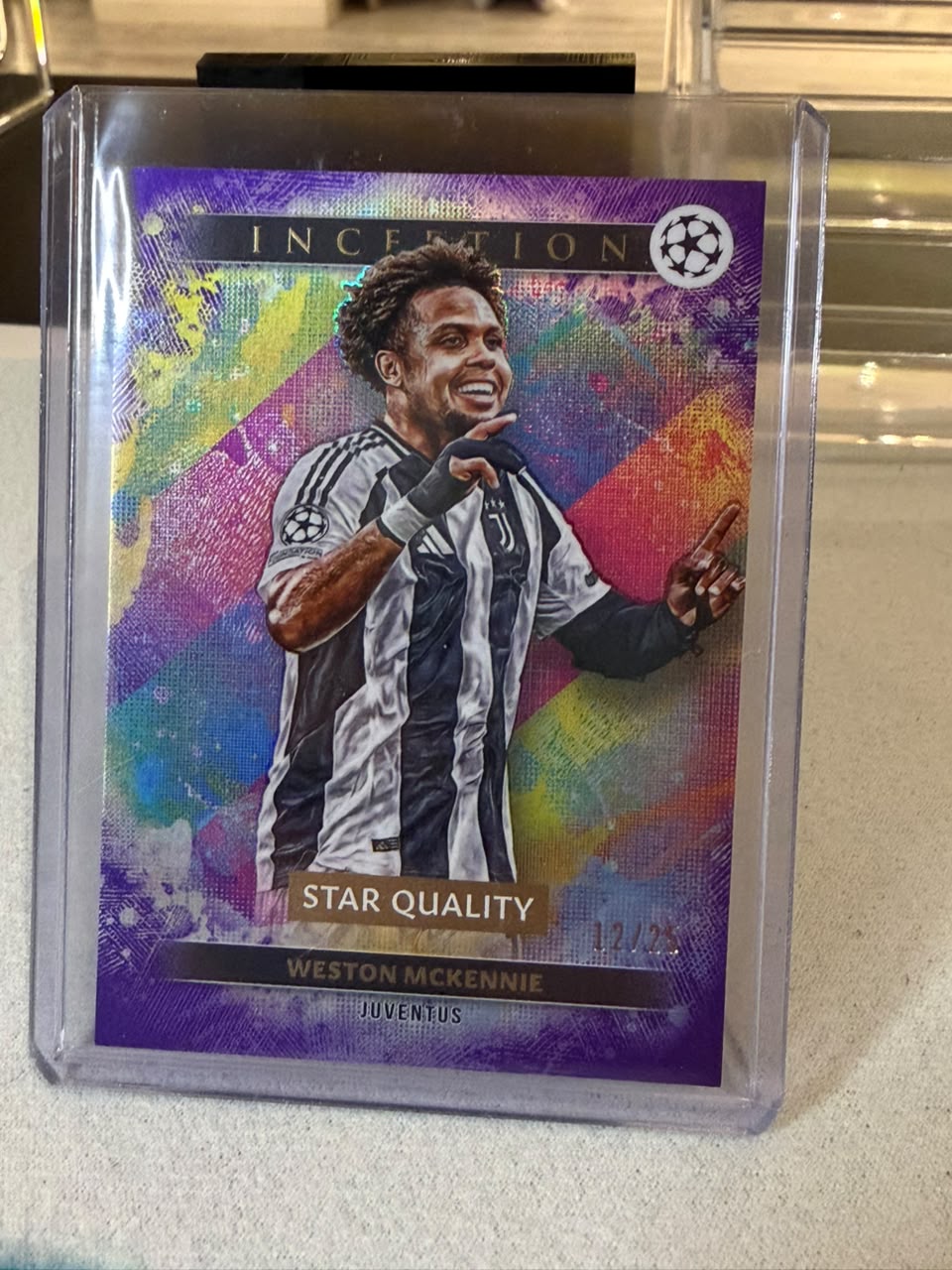 Weston McKennie front - 2024/25 Topps Inception UEFA Club Competitions 12/25