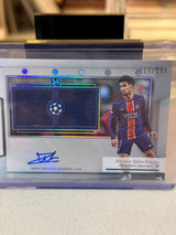 Warren Zaire-Emery 017/199 Signature Swatches Dual Relic Autograph 2024/25 Topps Museum Collection UEFA – PSG trading card, front