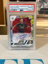 Eden Hazard front - 2022-23 Topps Carnaval Edition UEFA Club Competitions Carnaval Autograph 5/5
