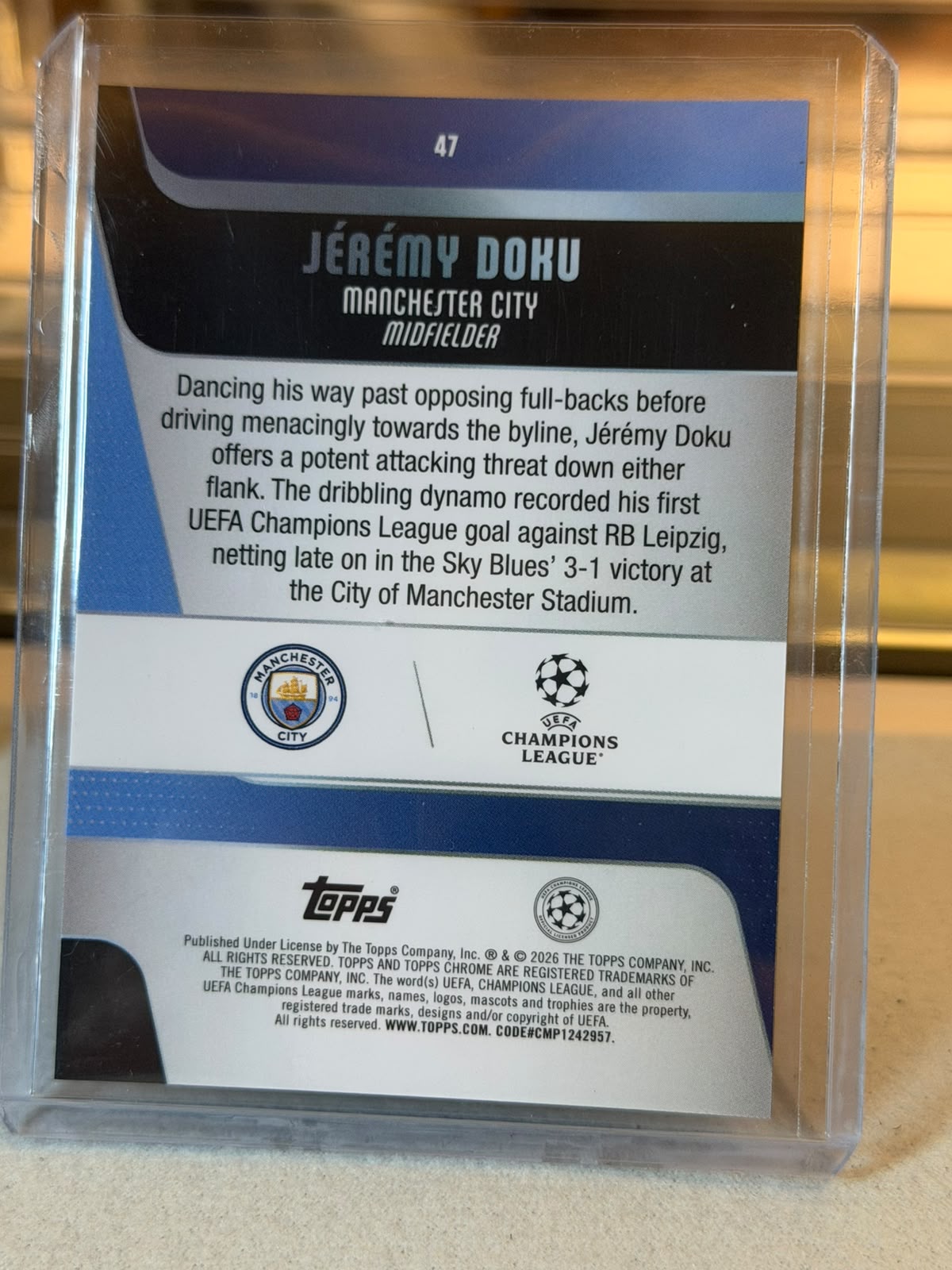 Jeremy Doku back
