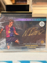 Noah Darvich 1/1 Silver Signings Autograph – Topps Inception UEFA Club Competitions 2024/25 – FC Barcelona trading card, fron