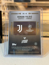 Kenan Yildiz 08/25 #RC-18 Regency 2025-26 Topps Chrome UEFA Champions League - back