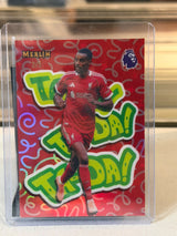 Alexander Isak Liverpool FC 2026 Topps Premier League Merlin Ta-Da! insert #TD-28 2/5 card front