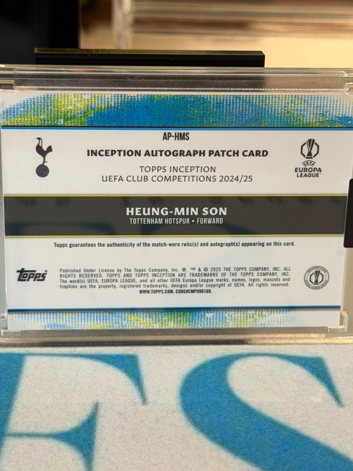 Heung-Min Son back - 2024/25 Topps Inception UEFA Club Competitions Autograph Patch Red 09/10