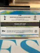 Heung-Min Son back - 2024/25 Topps Inception UEFA Club Competitions Autograph Patch Red 09/10