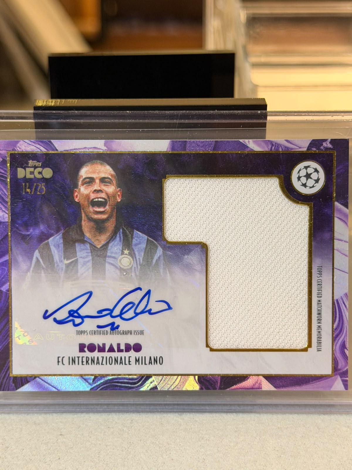 Ronaldo front - 2024/25 Topps Deco UEFA Club Competitions Antiquity 14/25