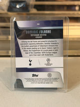 Dominic Solanke Tottenham 2025-26 Topps Chrome UEFA Champions League Red Wave Parallel 3/5 card back