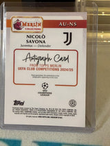 Nicolò Savona back - 2024/25 Topps Merlin UEFA Club Competitions 01/50
