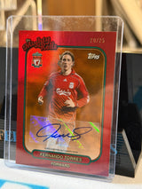 Fernando Torres 20/25 The Mighty Reds Autograph (MR-FT) – 2023/24 Topps Liverpool FC Team Set, front