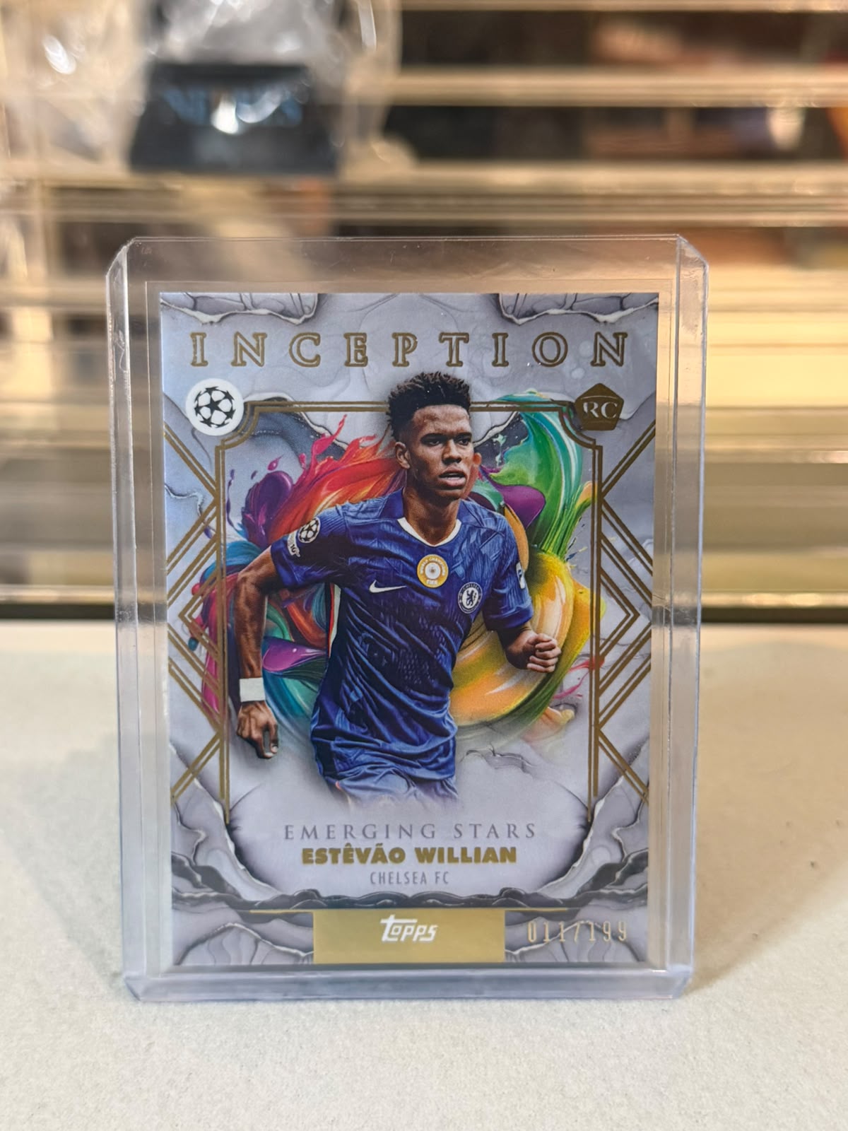 Estevao Willian Chelsea Topps Inception Emerging Stars rookie card image 2