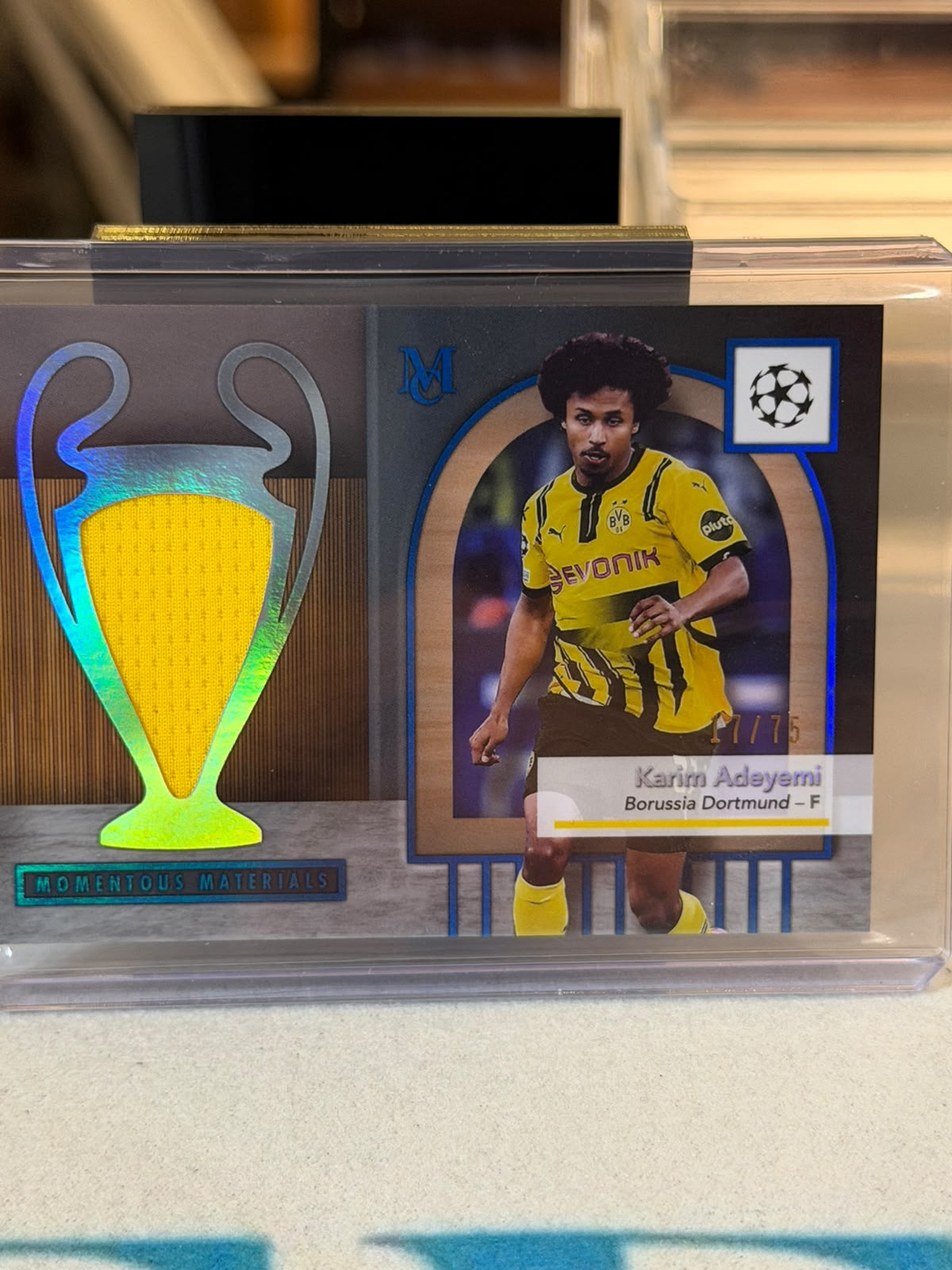 Karim Adeyemi front - 2024/25 Topps Museum Collection UEFA Club Competitions 17/75