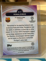 Ronaldinho 15/15 Ageless Alchemy, low-numbered parallel – Topps Merlin UEFA Club Competitions 2024/25 – FC Barcelona trading 