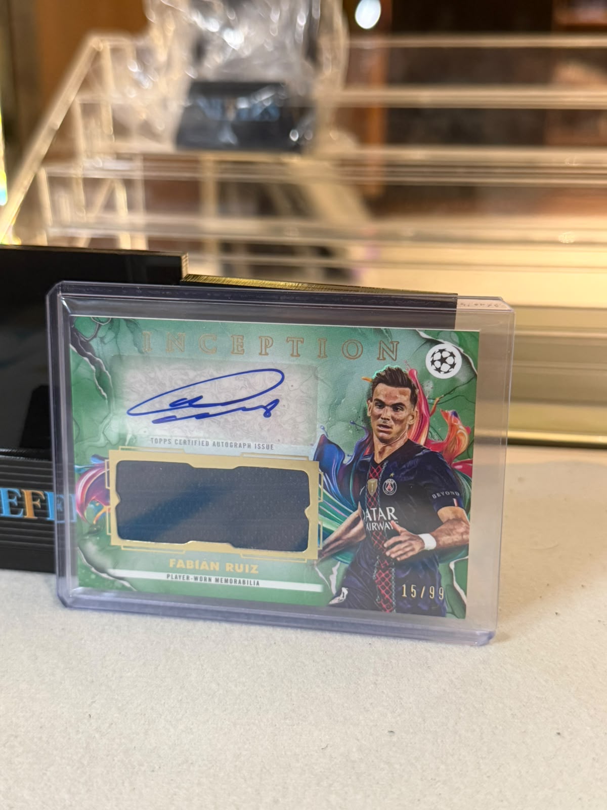 Fabian Ruiz Inception Autograph Patch front