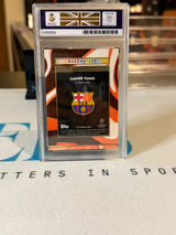 Lamine Yamal 12/25 Razzmatazz - Orange parallel – 2025 Topps Deco (MGC 10) – FC Barcelona trading card, back