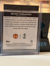 Bruno Fernandes 07/35 #15 – Amber Manchester United trading card, back