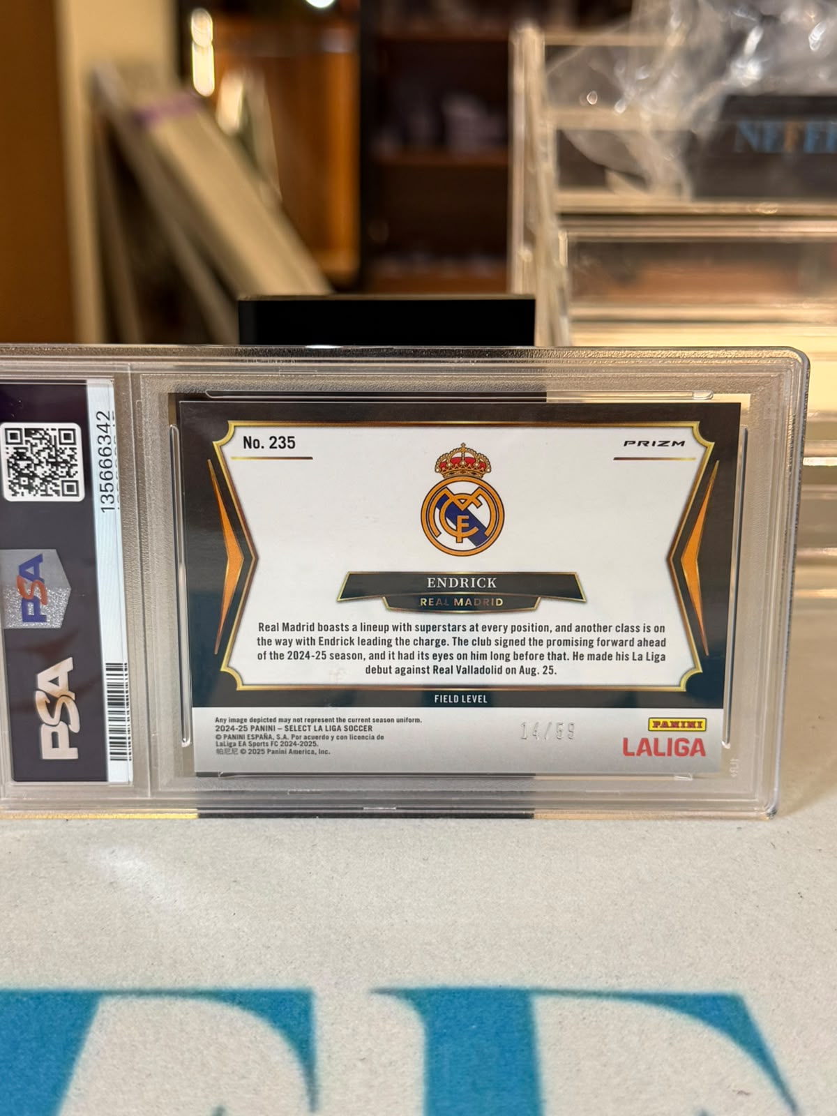 Endrick back - 2024-25 Panini Select La Liga Field Level 14/59