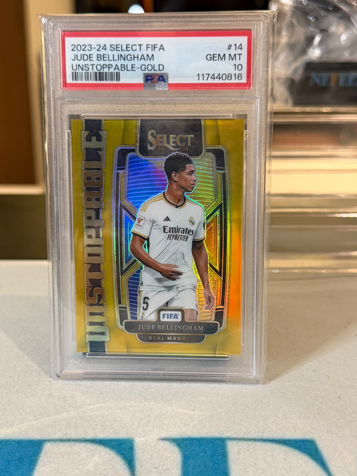 Jude Bellingham front - 2023-24 Panini Select FIFA Unstoppable 07/10