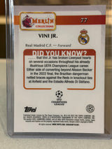 Vinícius Júnior back - 2024/25 Topps Merlin UEFA Club Competitions base #77 84/99