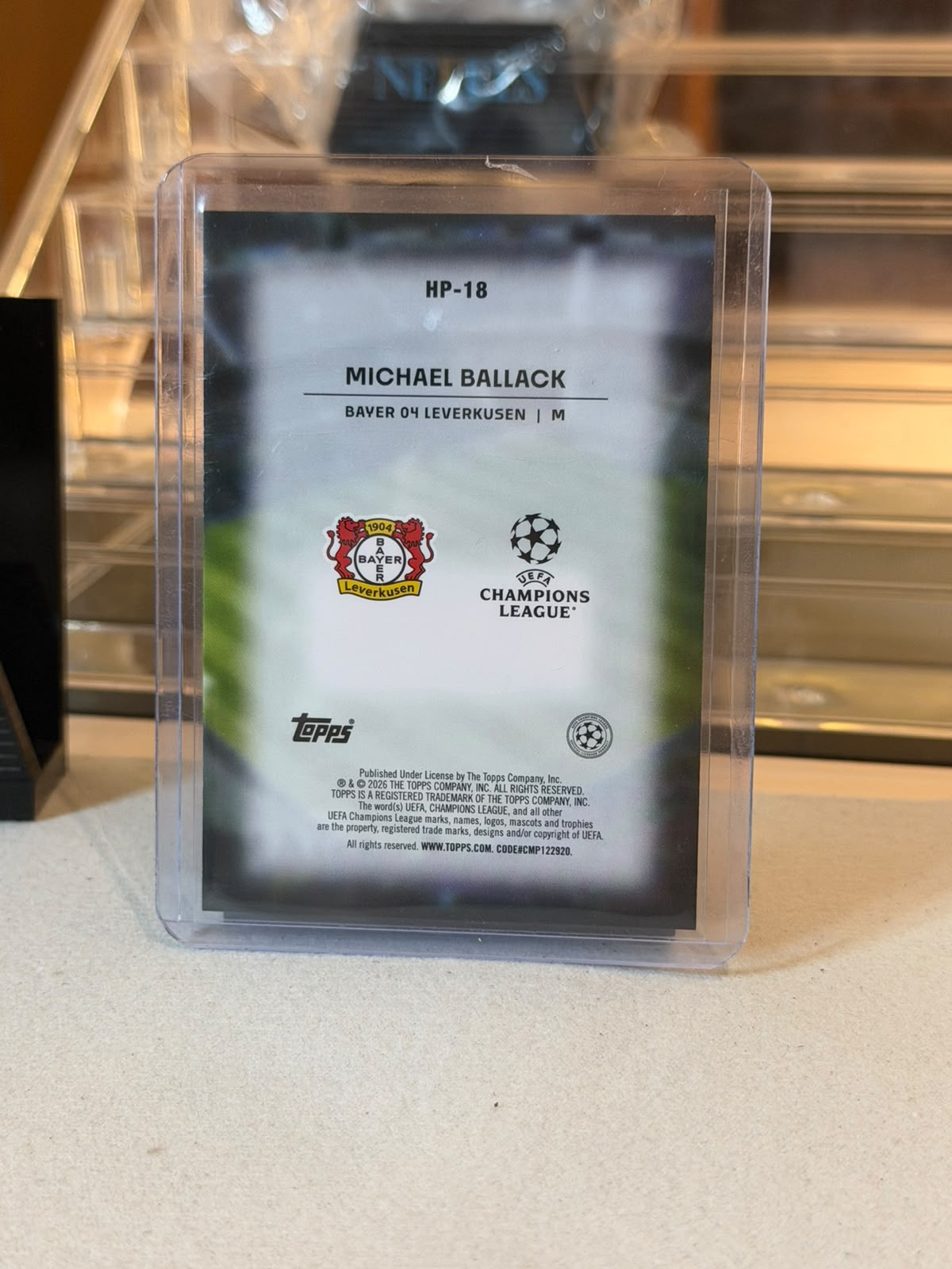 Michael Ballack - Bayer Leverkusen - 2026 Topps UCL Home Advantage HP-18 (back)