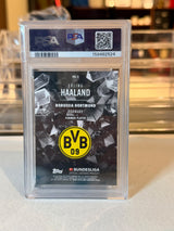 Erling Haaland Borussia Dortmund PSA Gem Mint 10 slab, certification 159482524