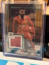 Mohamed Salah 014/199 Meaningful Material Relic (MMSR-MS) – 2025 Topps Museum Collection UEFA CC, front