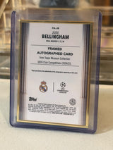 Jude Bellingham Real Madrid Topps Museum Collection Framed Autographed Card image 1