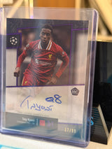 Trey Nyoni 17/99 Archival Autograph (AA-TN) – 2025 Topps Museum Collection UEFA Club Competitions 2024/25, front