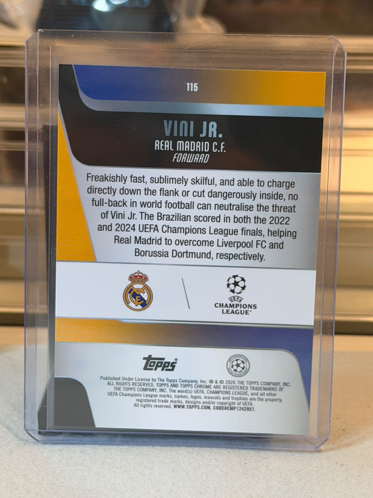 Vinicius Junior back