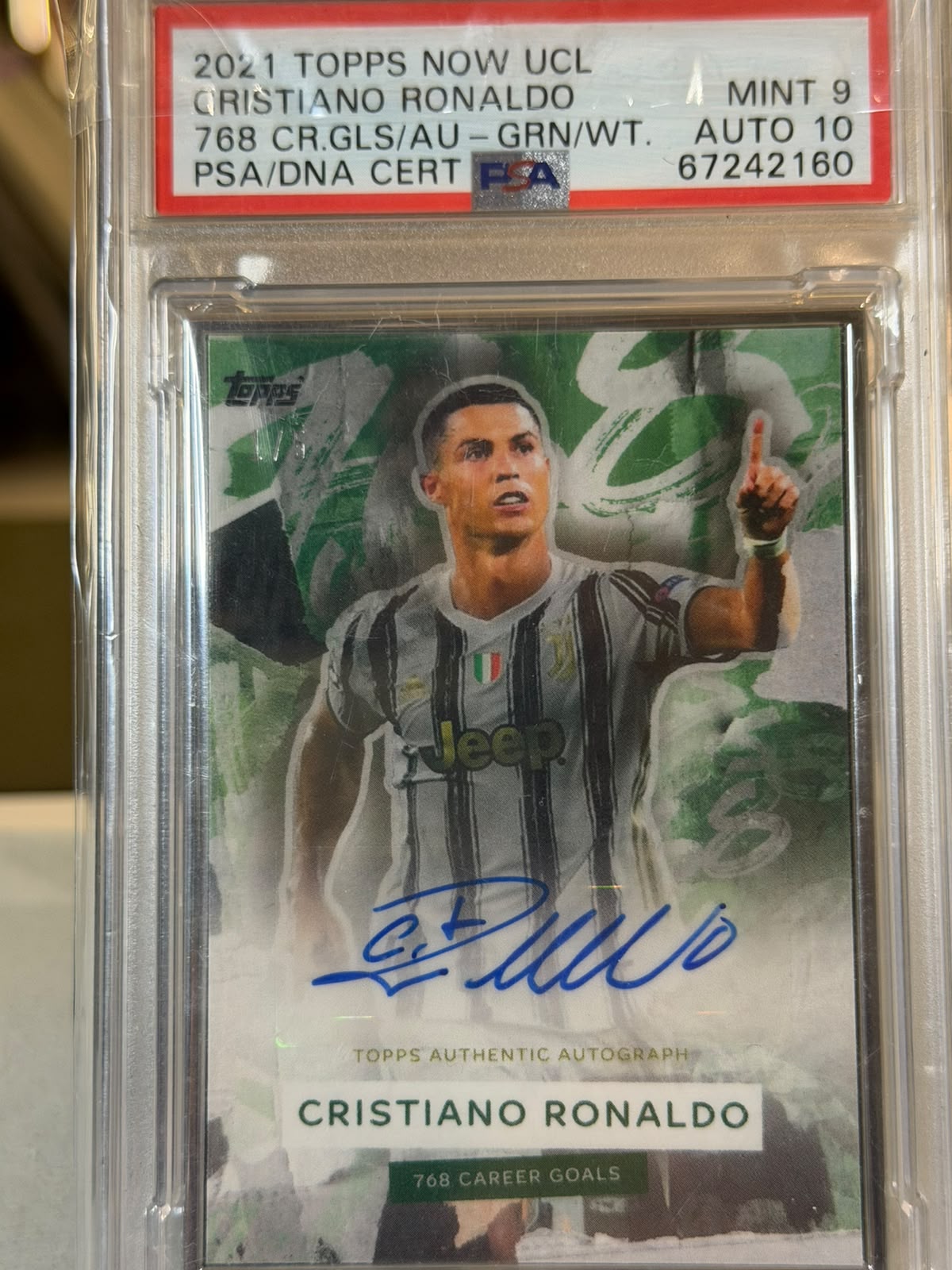 Cristiano Ronaldo front - 2021 Topps NOW UEFA Champions League