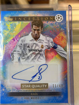 Raúl front - 2024/25 Topps Inception UEFA Club Competitions Star Quality Autograph 11/49