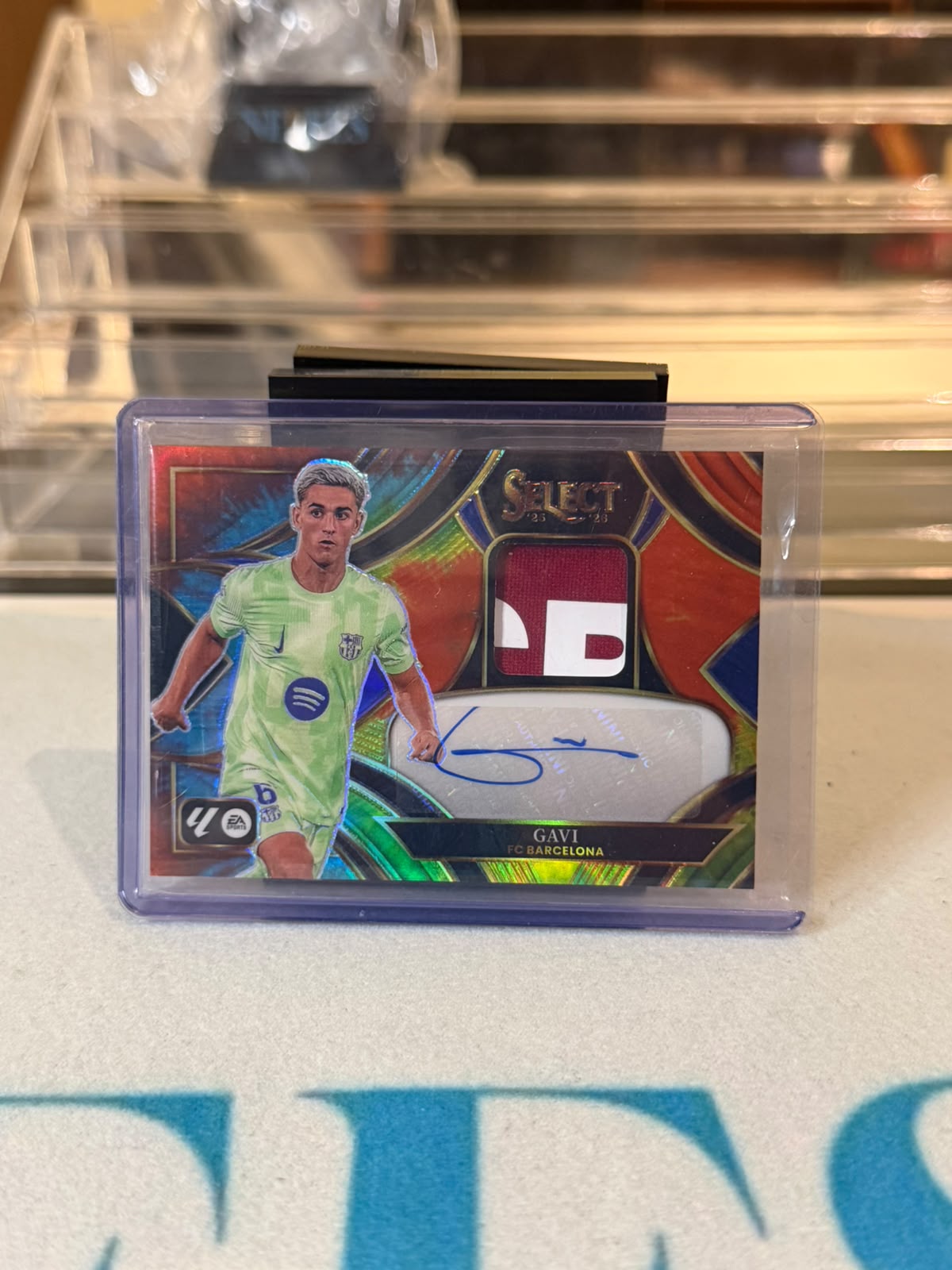 Gavi FC Barcelona Panini Select Auto Memorabilia card image A - C0000688
