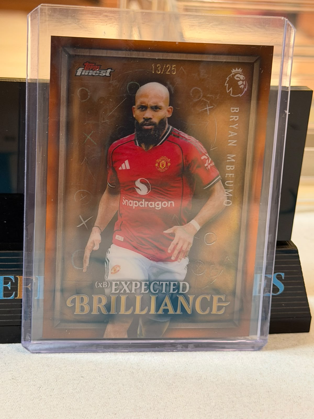 Bryan Mbeumo 13/25 – Expected Brilliance Manchester United trading card, front