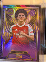 Declan Rice front - 2025/26 Topps Gold Premier League Current Stars Purple 50/50