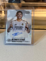 Federico Valverde C0000604 front - Federico Valverde #USA-FV – Real Madrid – Ultimate Stage Chrome Autograph – 2025-26 Topps UEFA Club Competitions