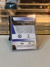 C0000644 Shumaira Mheuka Chelsea Rookie Topps Chrome UCC 25/26 Orange Refractor 18/25 back