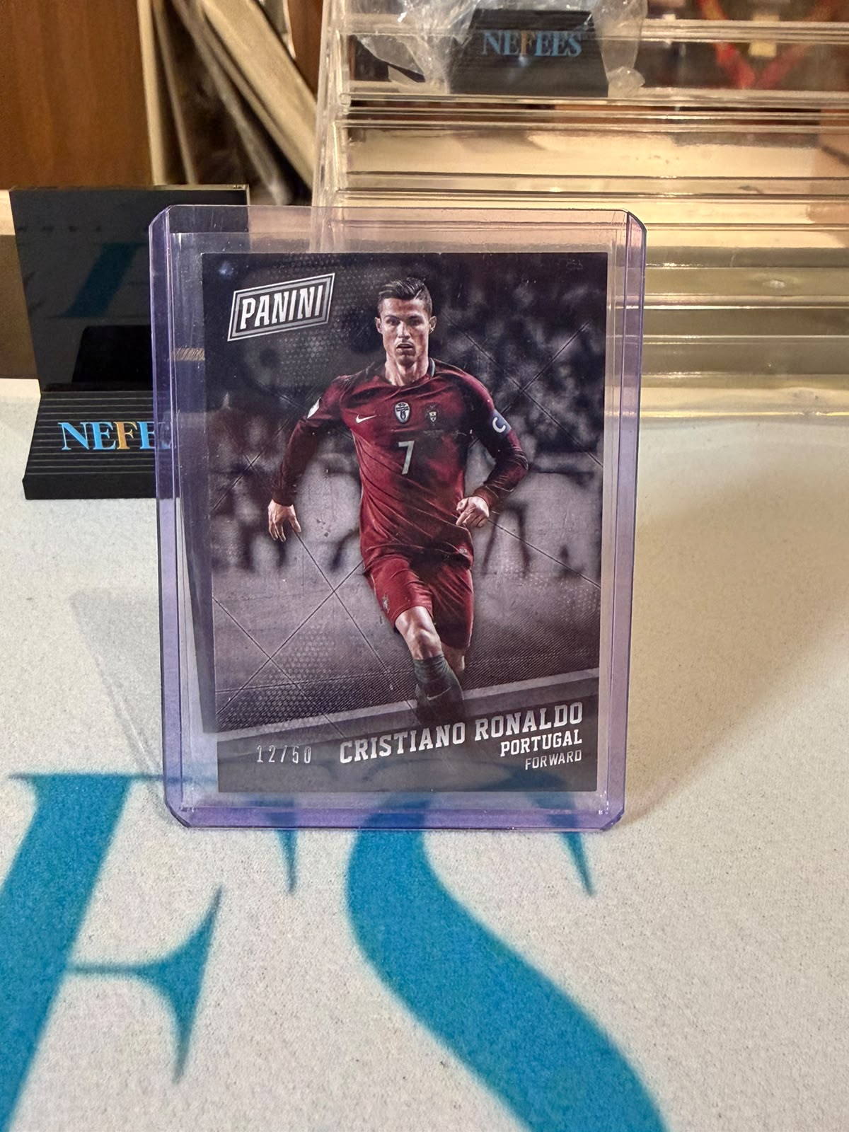 Cristiano Ronaldo #33 12/50 – Portugal trading card, front