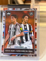 Kenan Yıldız & Alessandro Del Piero front - 2025 Topps Deco UEFA Champions League 21/25