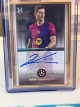 Robert Lewandowski 86/99 Framed Autograph Card – Topps Museum Collection UEFA Club Competitions 2024/25 – FC Barcelona tradin
